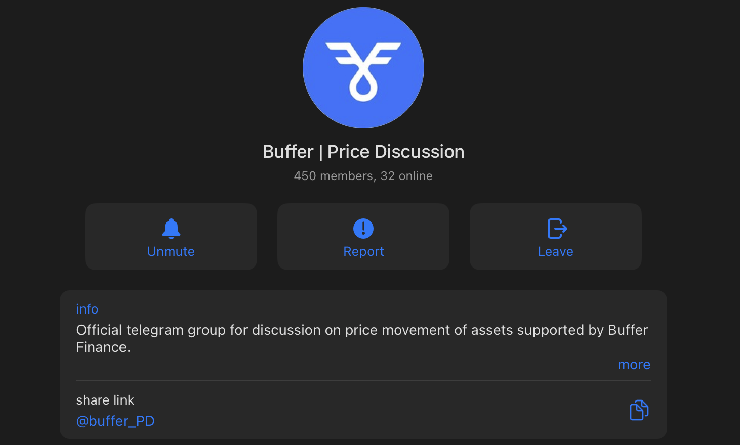 buffer price discussion telegram chat